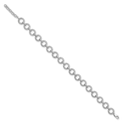True Origin Lab Grown Diamond VS+ F+ 7 in with 1 in extension Complete Link Bracelet