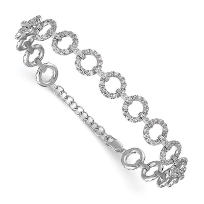 True Origin Lab Grown Diamond VS+ F+ 7 in with 1 in extension Complete Link Bracelet