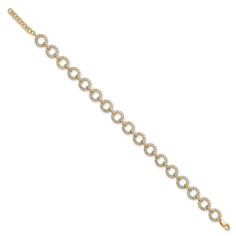 True Origin Lab Grown Diamond VS+ F+ 7 in with 1 in extension Complete Link Bracelet