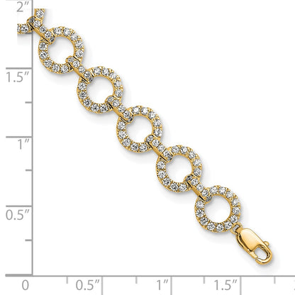 True Origin Lab Grown Diamond VS+ F+ 7 in with 1 in extension Complete Link Bracelet