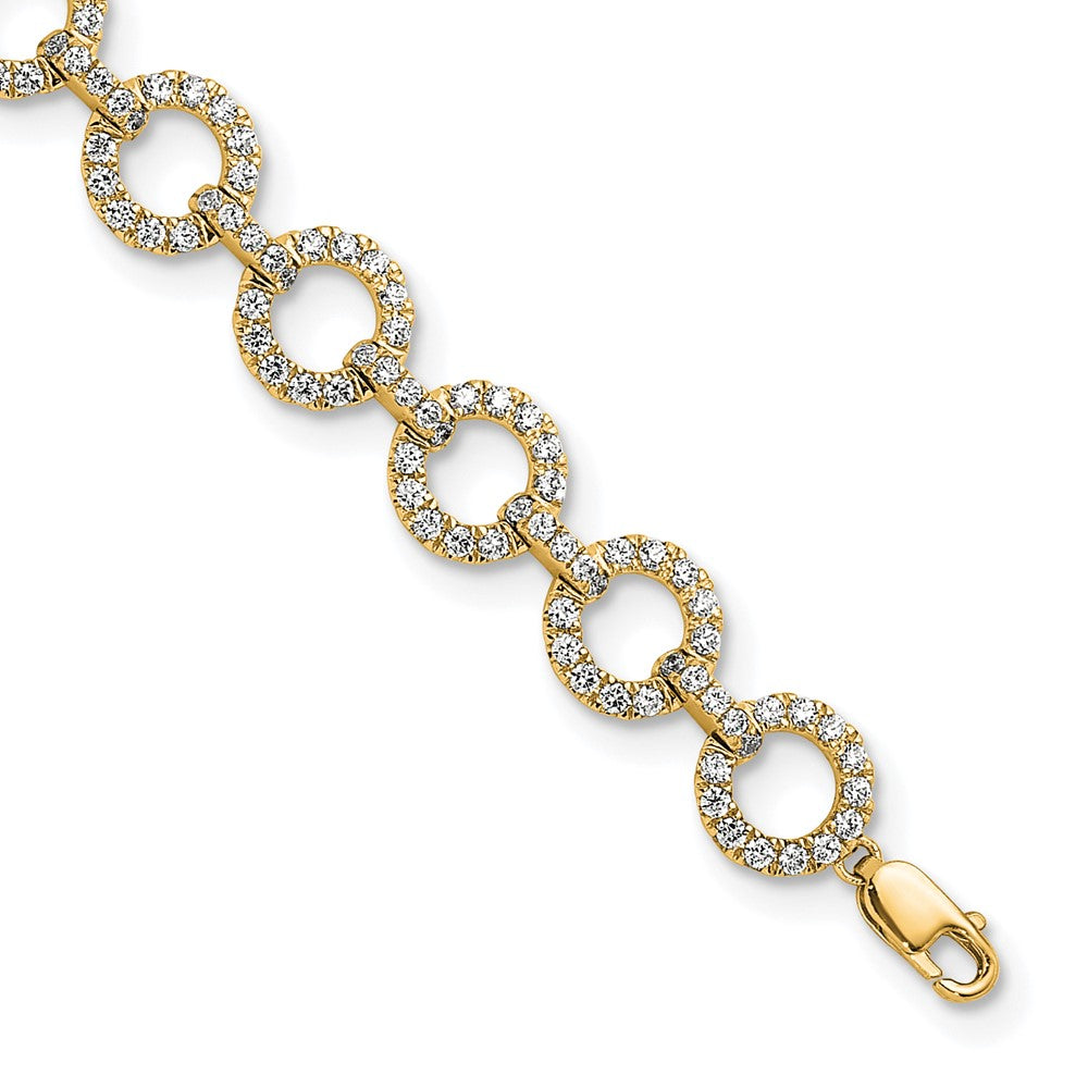 True Origin Lab Grown Diamond VS+ F+ 7 in with 1 in extension Complete Link Bracelet