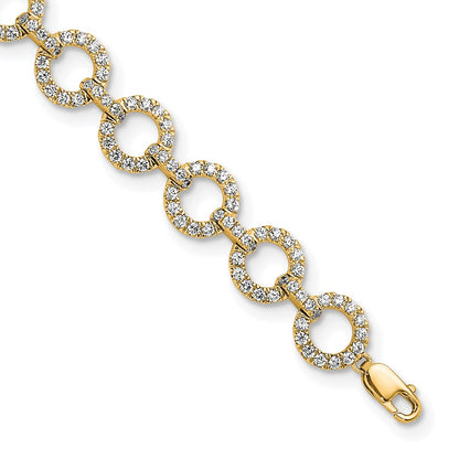 True Origin Lab Grown Diamond VS+ F+ 7 in with 1 in extension Complete Link Bracelet
