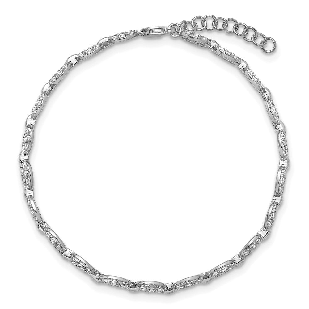 True Origin Lab Grown Diamond VS+ F+ 7 in with 1 in extension Complete Anchor Link Bracelet