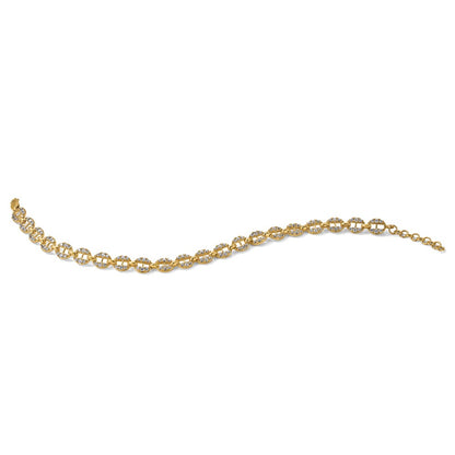 True Origin Lab Grown Diamond VS+ F+ 7 in with 1 in extension Complete Anchor Link Bracelet