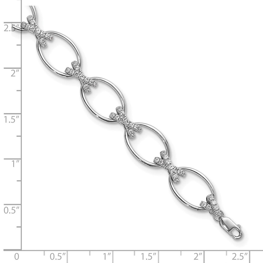 True Origin Lab Grown Diamond VS+ F+ 7 in with 1 in extension Complete X and O Bracelet