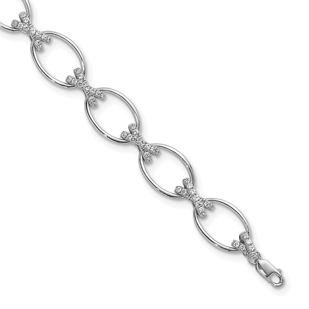 True Origin Lab Grown Diamond VS+ F+ 7 in with 1 in extension Complete X and O Bracelet