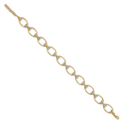 True Origin Lab Grown Diamond VS+ F+ 7 in with 1 in extension Complete X and O Bracelet