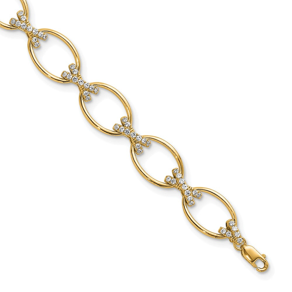 True Origin Lab Grown Diamond VS+ F+ 7 in with 1 in extension Complete X and O Bracelet