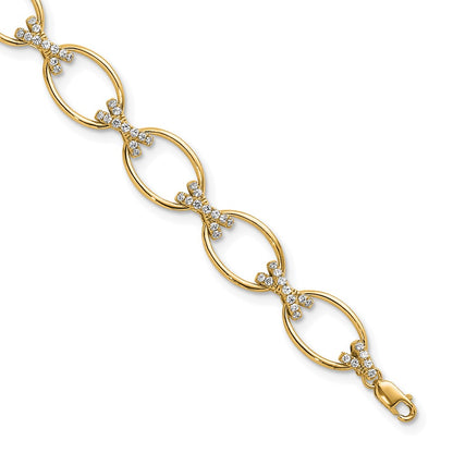 True Origin Lab Grown Diamond VS+ F+ 7 in with 1 in extension Complete X and O Bracelet
