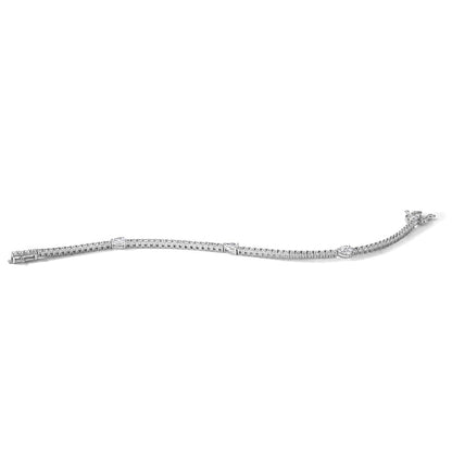 True Origin Lab Grown Diamond VS+ F+ Pear Center 7 in Complete Bracelet