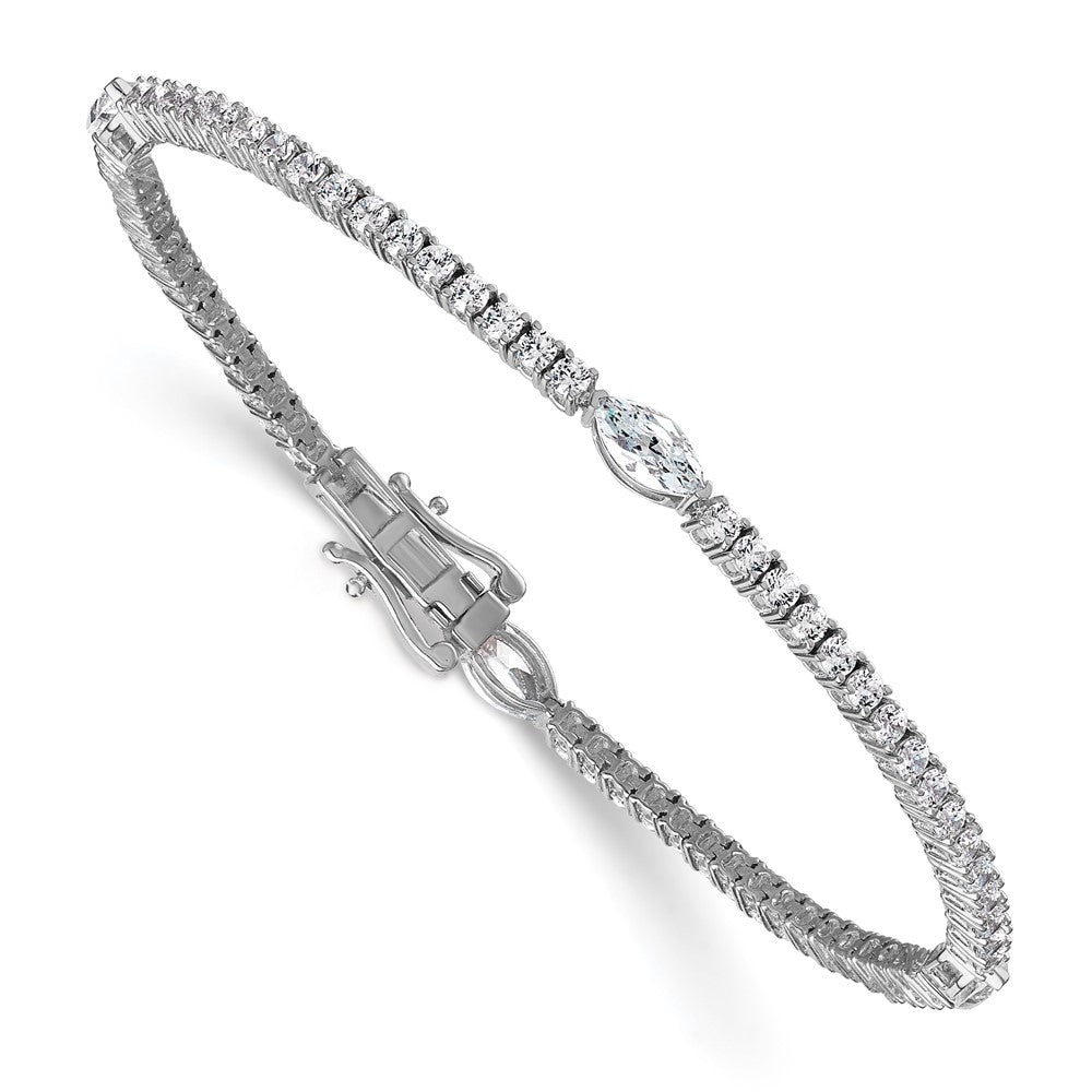 True Origin Lab Grown Diamond VS+ F+ Marquise Center 7 in Complete Bracelet