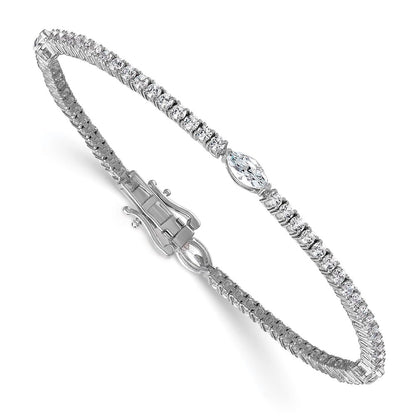 True Origin Lab Grown Diamond VS+ F+ Marquise Center 7 in Complete Bracelet