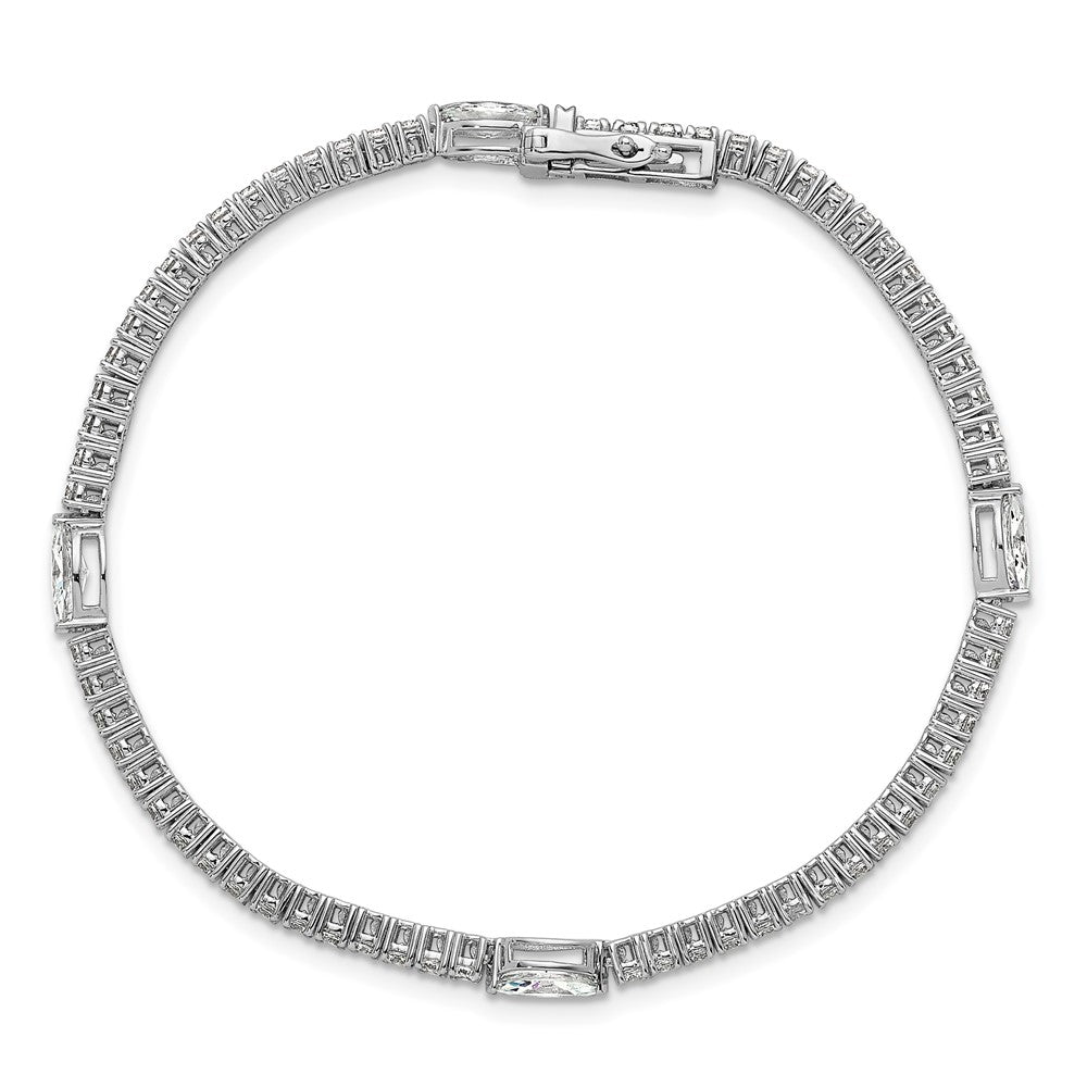 True Origin Lab Grown Diamond VS+ F+ Marquise Center 7 in Complete Bracelet