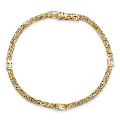 True Origin Lab Grown Diamond VS+ F+ Marquise Center 7 in Complete Bracelet