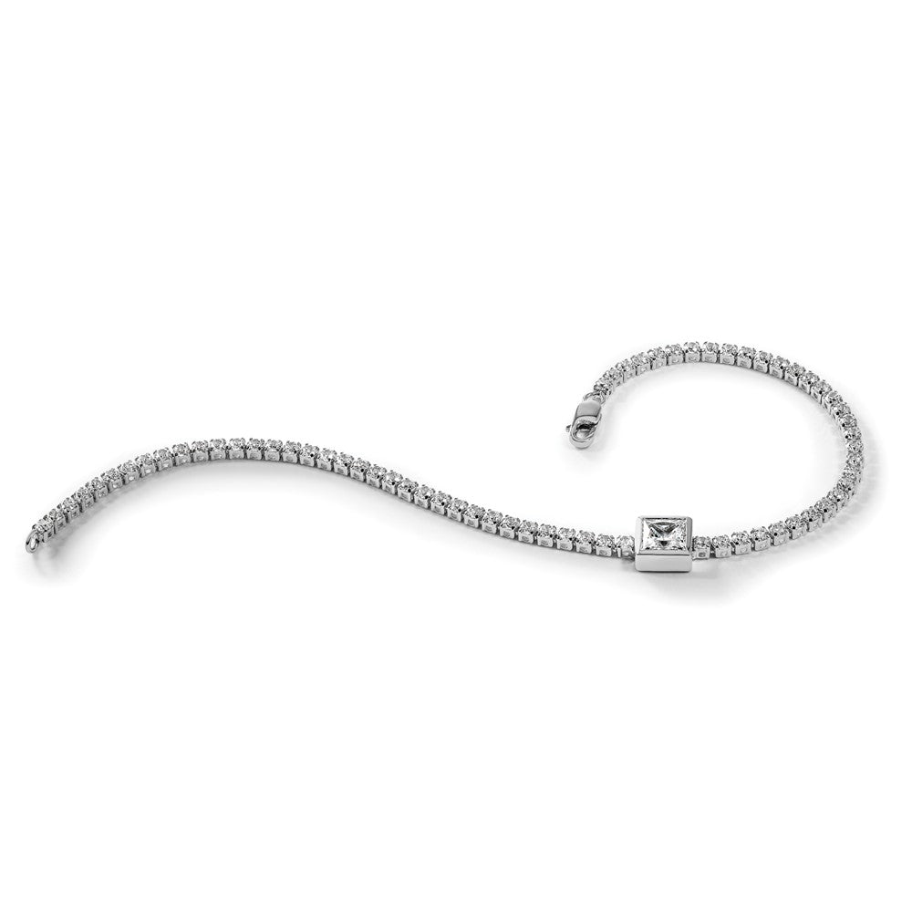 True Origin Lab Grown Diamond VS+ F+ Complete Princess Bezel-Set Tennis Bracelet
