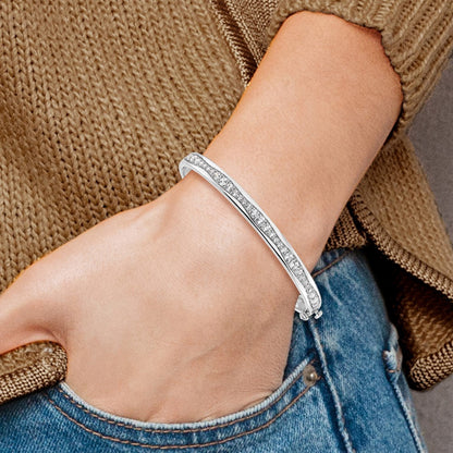 True Origin Lab Grown Diamond VS+ F+ 6.75 in Complete Bangle