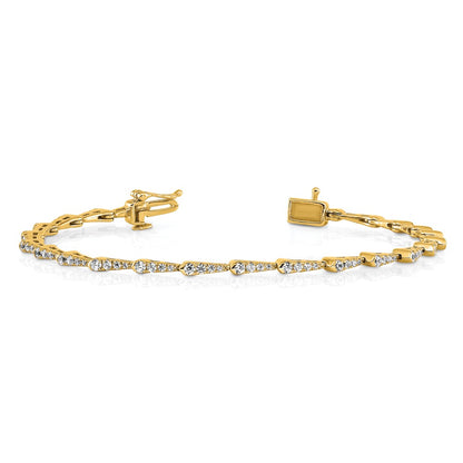 True Origin Lab Grown Diamond VS+ F+ Complete 7 in Fashion Bracelet
