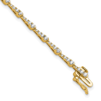 True Origin Lab Grown Diamond VS+ F+ Complete 7 in Fashion Bracelet