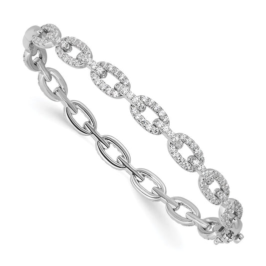 True Origin Lab Grown Diamond VS+ F+ 7 in Complete Link Bracelet