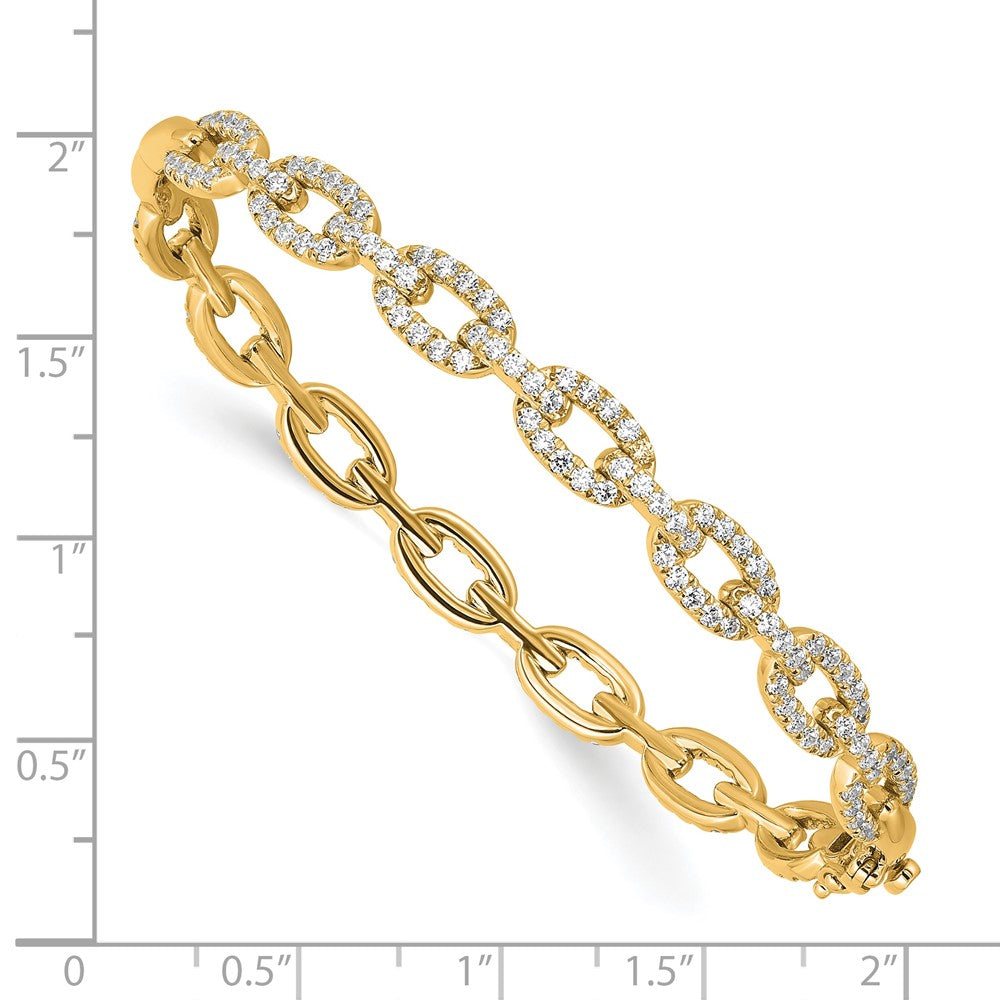 True Origin Lab Grown Diamond VS+ F+ 7 in Complete Link Bracelet