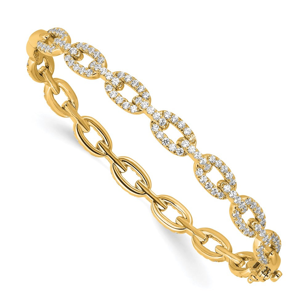 True Origin Lab Grown Diamond VS+ F+ 7 in Complete Link Bracelet