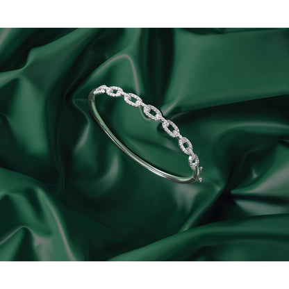 True Origin Lab Grown Diamond VS+ F+ 6.75 in Complete Link Bangle