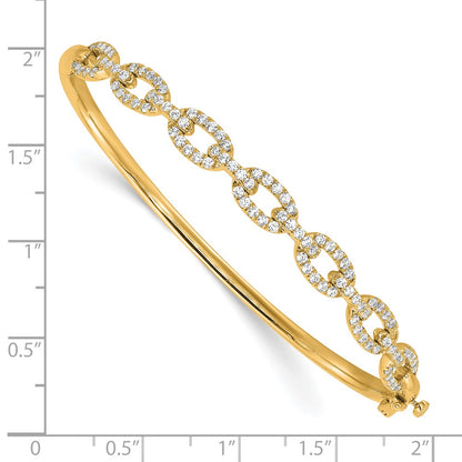 True Origin Lab Grown Diamond VS+ F+ 6.75 in Complete Link Bangle