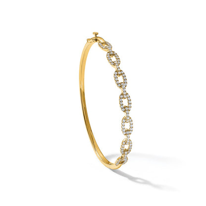 True Origin Lab Grown Diamond VS+ F+ 6.75 in Complete Link Bangle