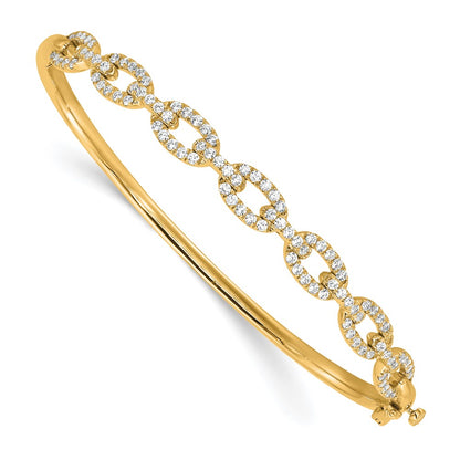 True Origin Lab Grown Diamond VS+ F+ 6.75 in Complete Link Bangle