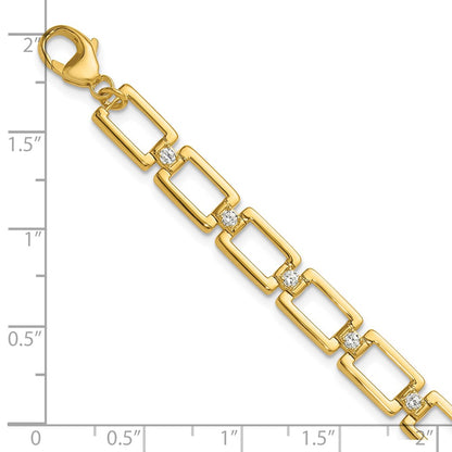True Origin Lab Grown Diamond VS+ F+ 7 in Complete Link Bracelet