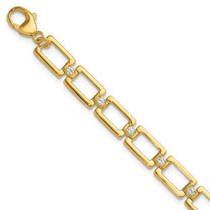 True Origin Lab Grown Diamond VS+ F+ 7 in Complete Link Bracelet