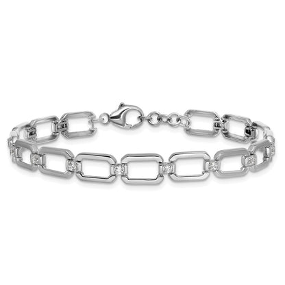 True Origin Lab Grown Diamond VS+ F+ 7 in Complete Link Bracelet