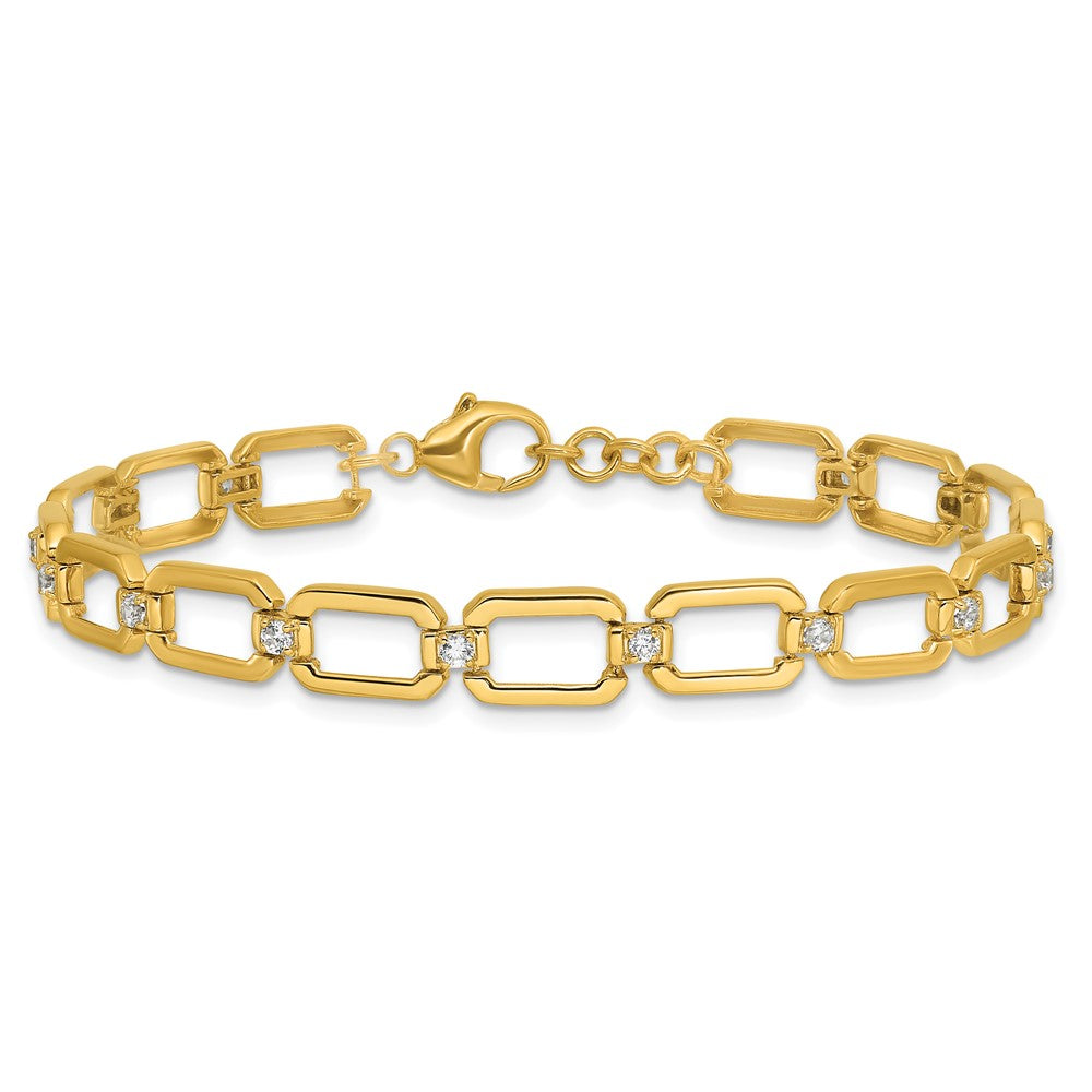 True Origin Lab Grown Diamond VS+ F+ 7 in Complete Link Bracelet