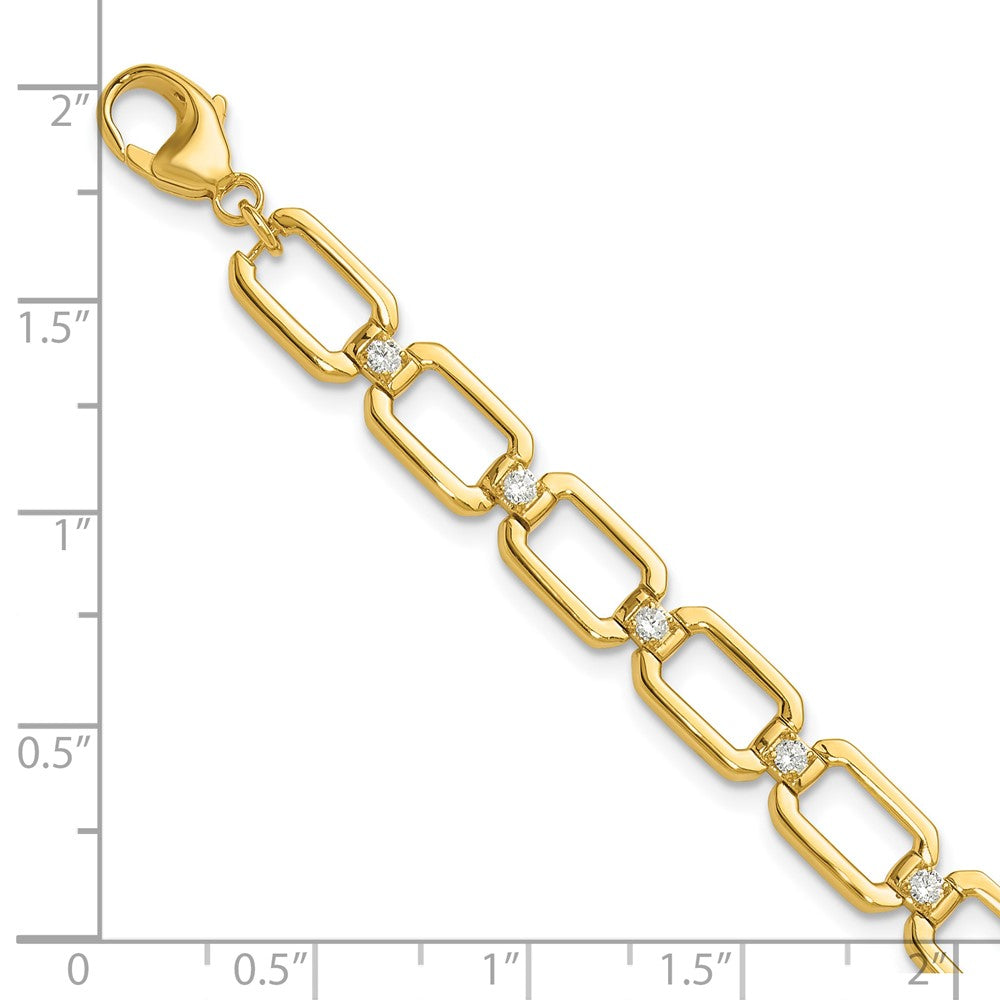 True Origin Lab Grown Diamond VS+ F+ 7 in Complete Link Bracelet