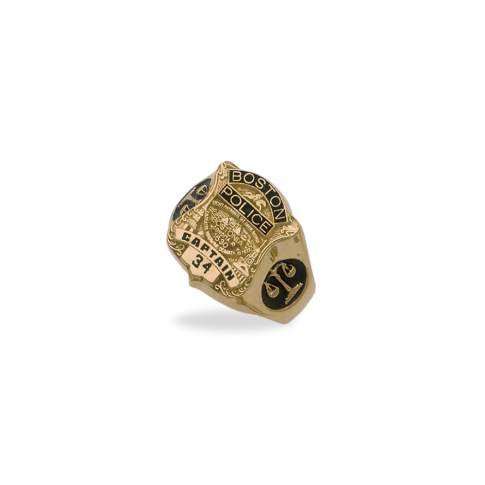 Boston Police Department Badge Ring | Jewelry Factory
