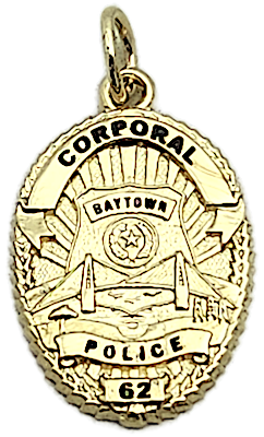 Baytown Police Department Badge Pendant