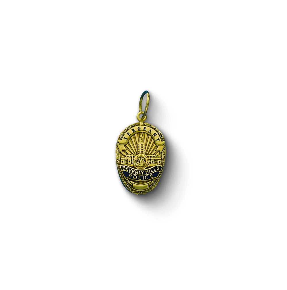 Beverly Hills Police Department Badge Pendant