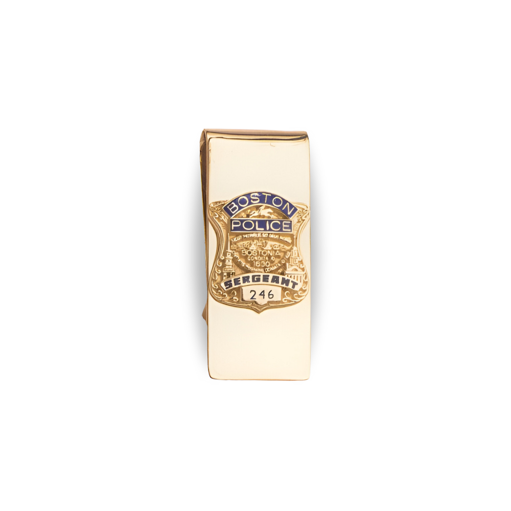 Boston Police Department Badge Moneyclip