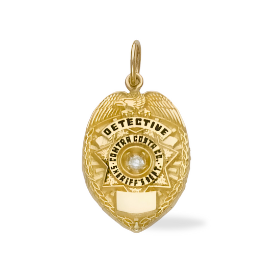 Contra Costa - Badge Pendant - Gold