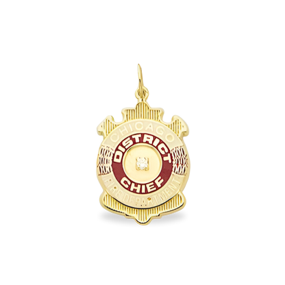 Chicago Fire Department Badge Pendant