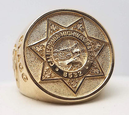 Your Badge Custom Solid Round Ring