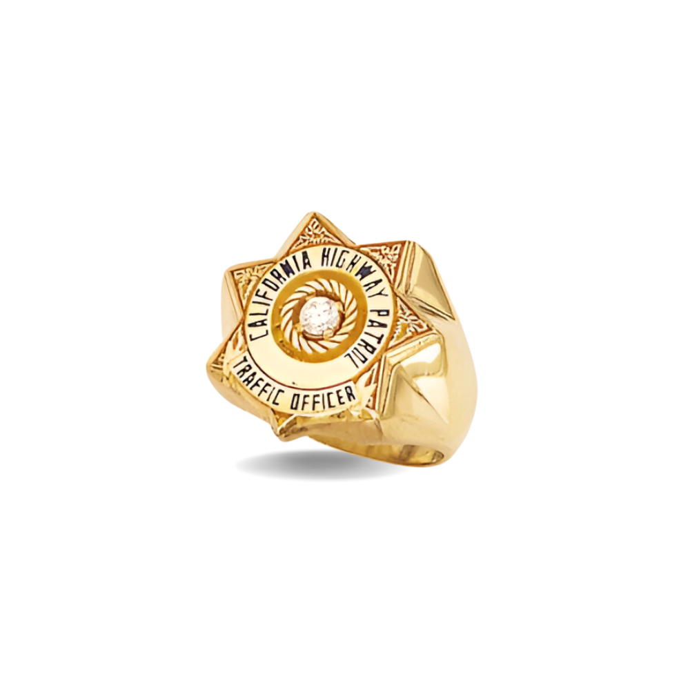 Modified California Rings California Highway Patrol Ring | Custom Badge Jewelry – Jewelry Factory