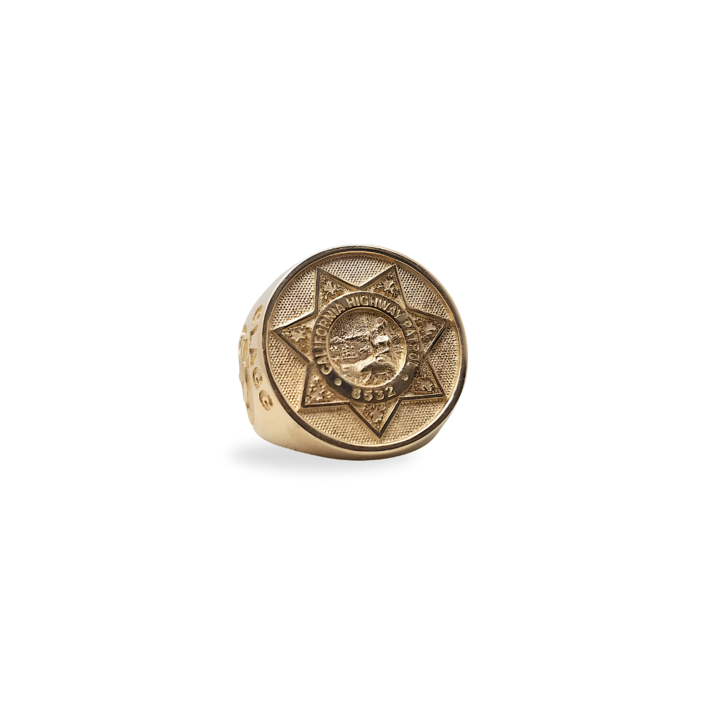 California HPD - Badge Ring - Gold