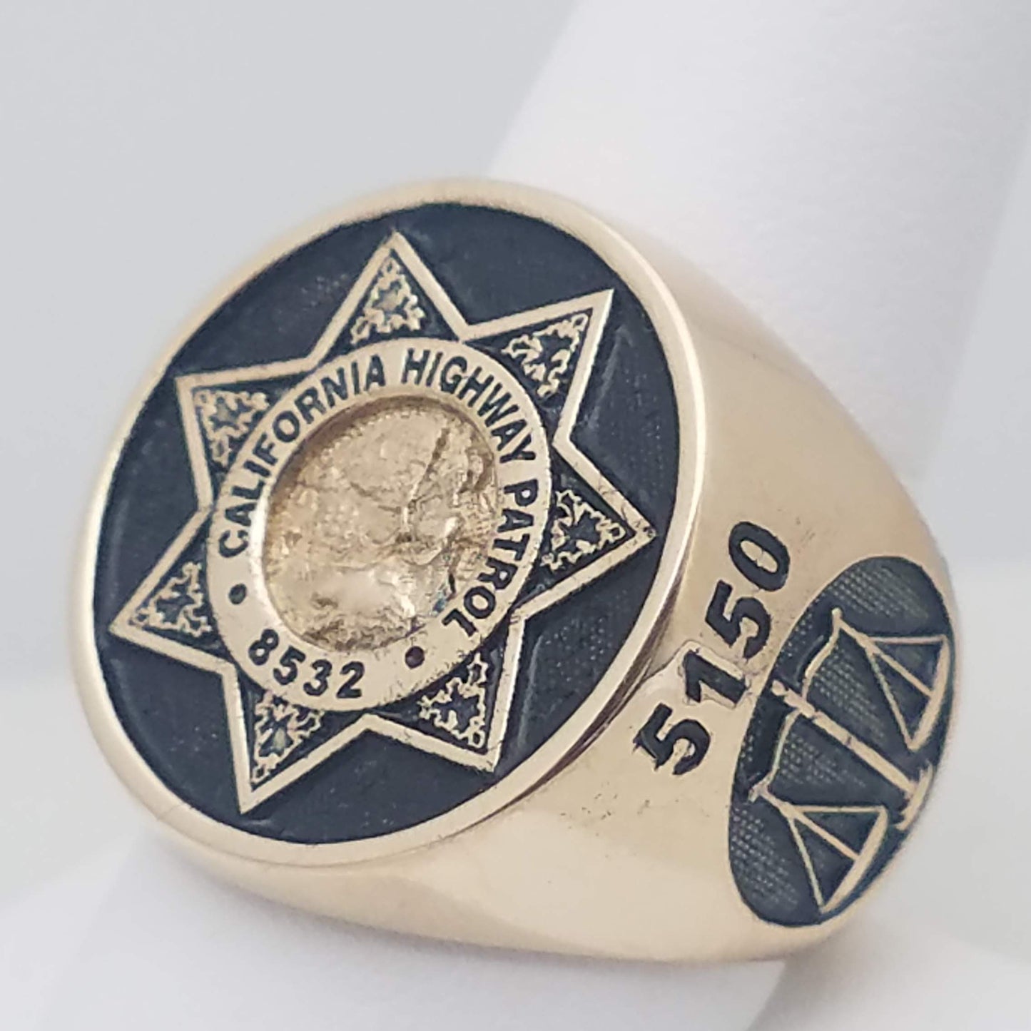 Your Badge Custom Solid Round Ring