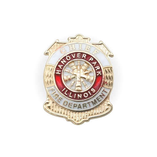 Hanover Park Illinois Fire Dept Badge Pendant