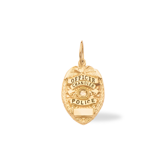 CPD Small Badge Pendant - Gold