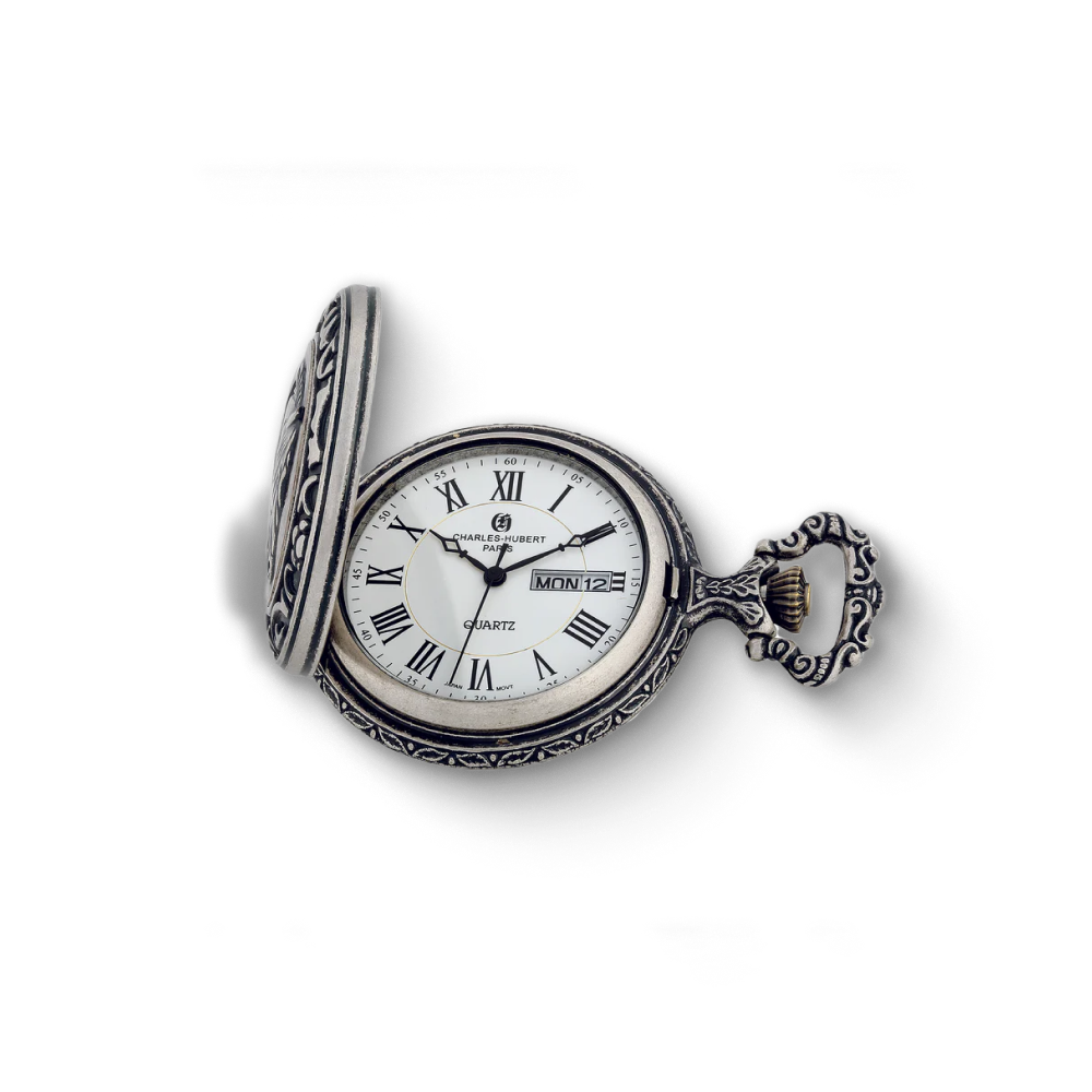 Charles-Hubert Full Hunter Quartz Pocket Watch DWA025