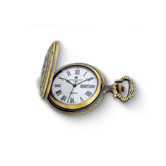 Charles-Hubert Full Hunter Quartz Pocket Watch DWA040