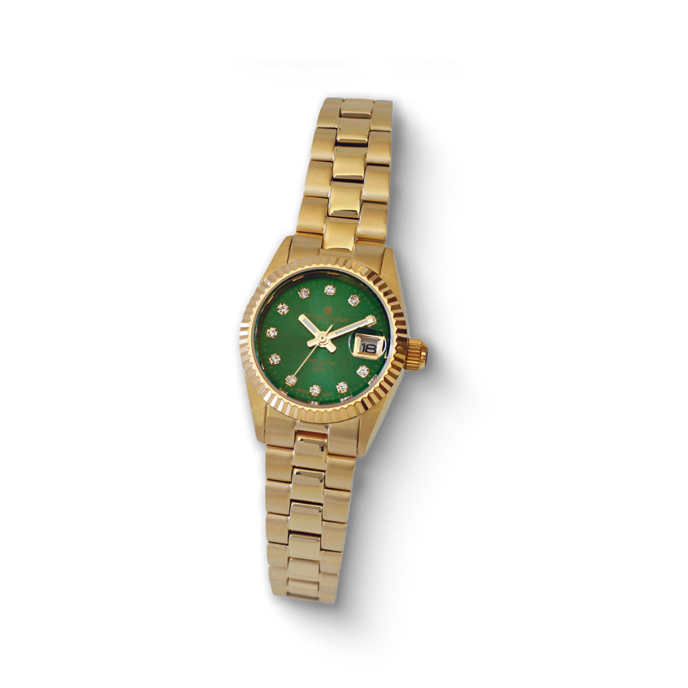 Charles-Hubert Gold-Plated Stainless Steel Quartz Watch 7036-G