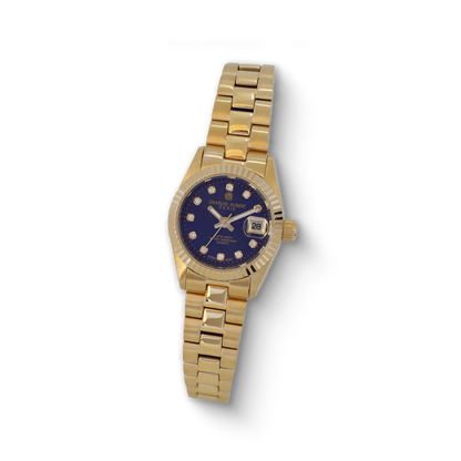 Charles-Hubert Gold-Plated Stainless Steel Quartz Watch 7039-G